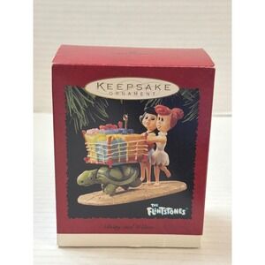 Hallmark Keepsake Ornament 1995 The Flintstones Betty and Wilma Shopping QXI5247